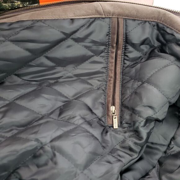 Vtg 100% Soft Leather Jacket Excelled Mens M Heavyweight Diamond Lined 46x26 - Picture 8 of 14